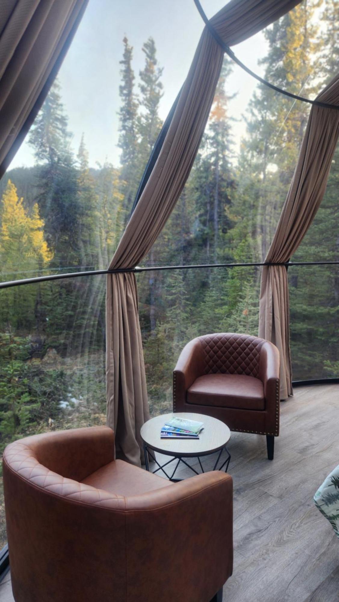 Rocky Mountain Escape Dome & Log Cabin Rentals - Rock Lake Rock Lake Lodge Provincial Park Zewnętrze zdjęcie
