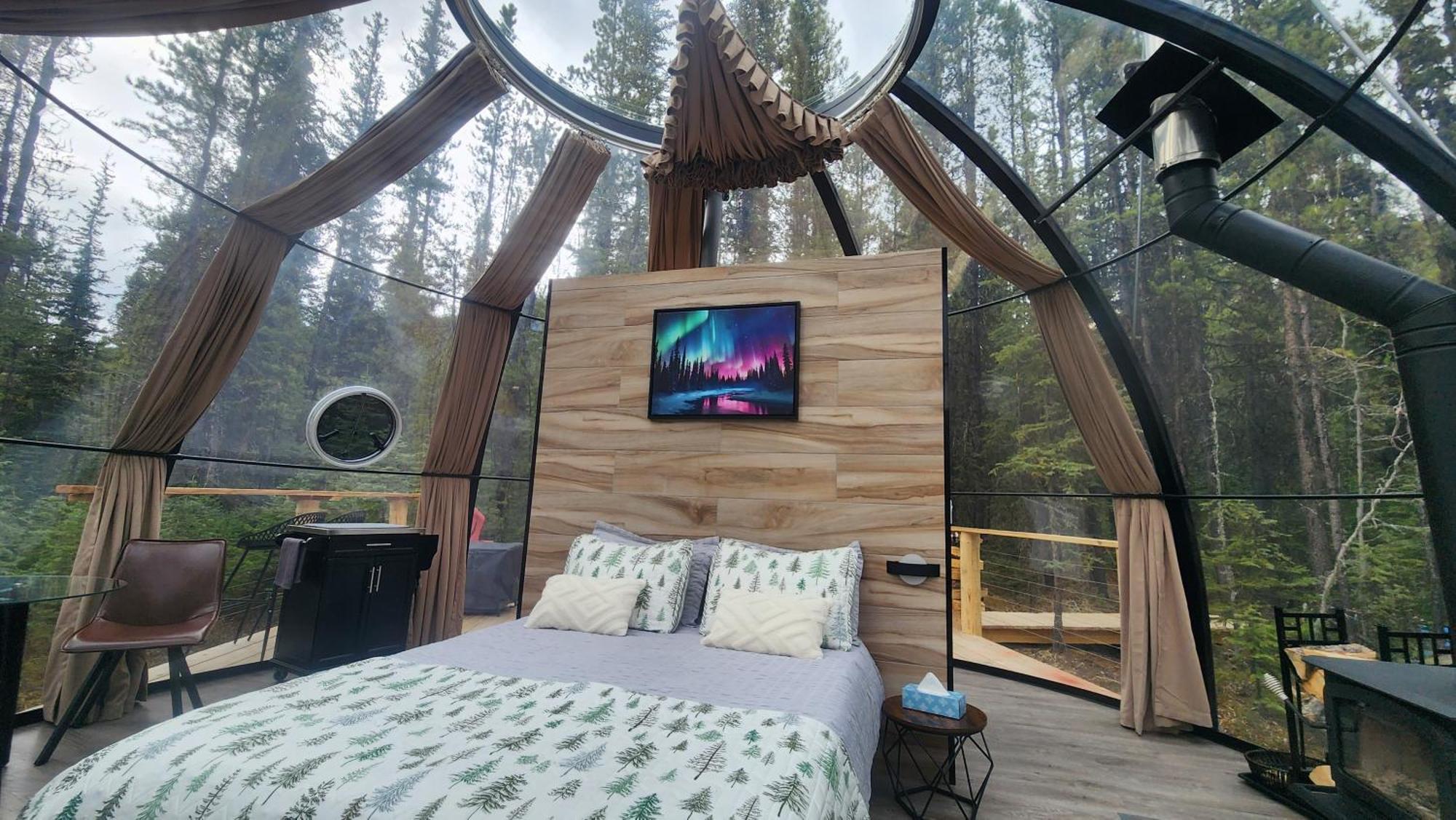Rocky Mountain Escape Dome & Log Cabin Rentals - Rock Lake Rock Lake Lodge Provincial Park Zewnętrze zdjęcie